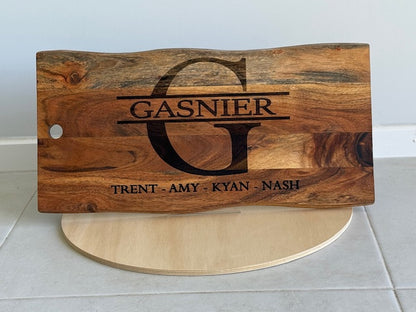 Personalized Wood Cutting Board