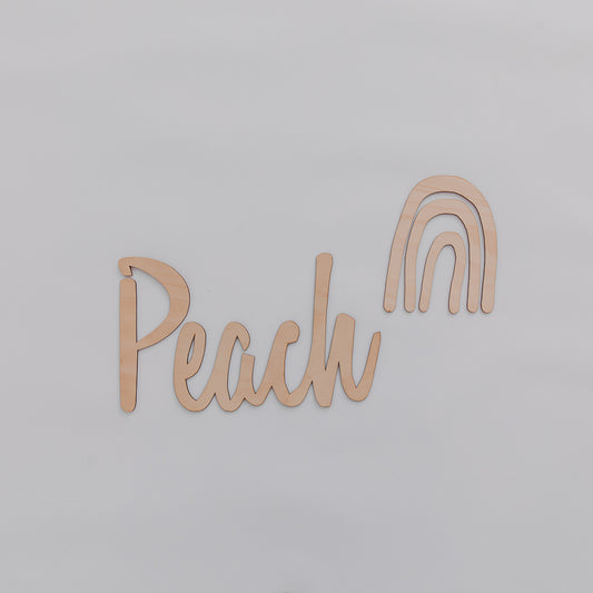 Personalised Script Name and Wonky Rainbow Bundle